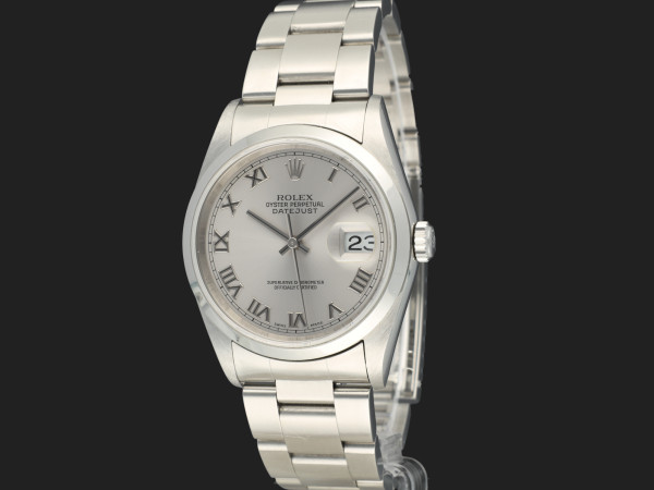 Rolex - Datejust 36 Rhodium Roman Dial 16200  