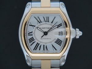 Cartier Roadster GM Automatic Gold/Steel Silver Dial 2510