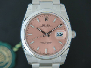 Rolex Date Pink Dial NEW 115200  