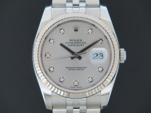 Rolex Datejust Grey Diamond Dial 116234