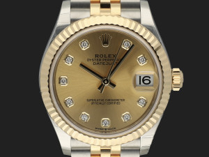 Rolex Datejust 31 Gold/Steel Champagne Diamond Dial 278273 NEW
