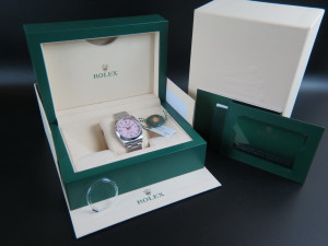 Rolex Oyster Perpetual Candy Pink Dial 126000 NEW
