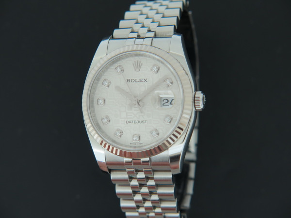 Rolex - Datejust Silver Diamond Dial 116234 