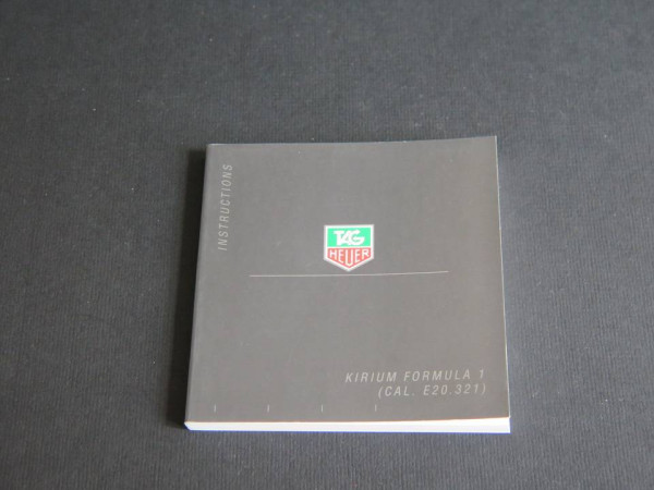 Tag Heuer - Instructions Kirium Formula 1 Booklet 