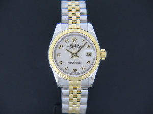 Rolex Datejust Lady Gold/Steel White Jubilee Dial 179173