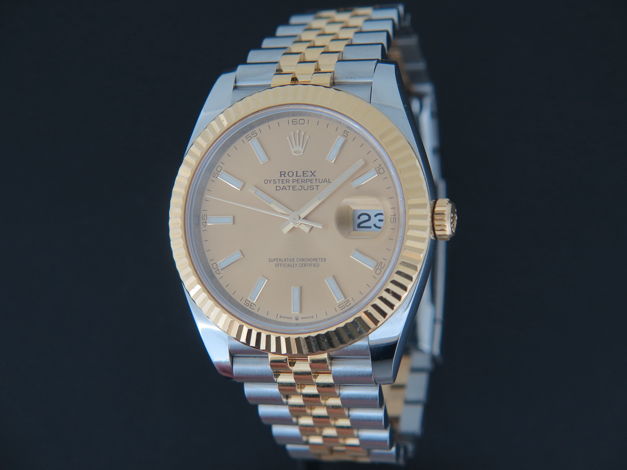 Rolex Datejust 41 Gold/Steel Champagne Dial 126333
