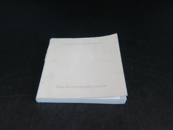 Longines - International Warranty Booklet