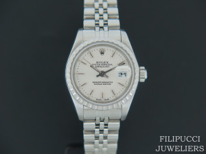 Rolex Datejust Lady 26mm Silver Tapestry Dial
