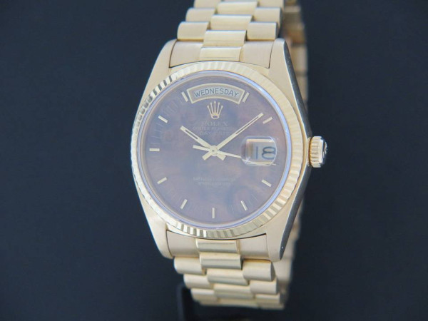 Rolex - Day-Date Yellow Gold 18038 Wood Dial 