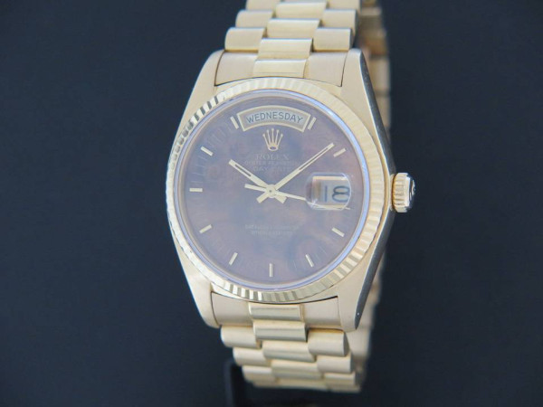 Rolex - Day-Date Yellow Gold 18038 Wood Dial