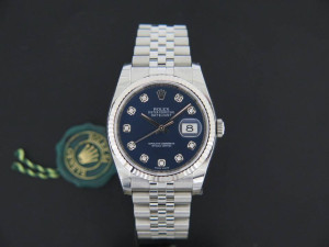 Rolex Datejust Blue Diamond Dial NEW 116234 