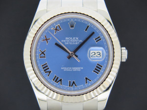 Rolex Datejust II Azzurro Dial 116334  