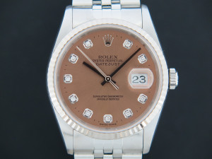 Rolex Datejust Pink Diamond Dial 16234