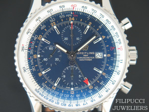 Breitling Navitimer World Blue Dial A2432212 NEW