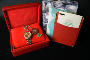 Rolex Lady-Datejust 26 Champagne Diamond Dial 69173