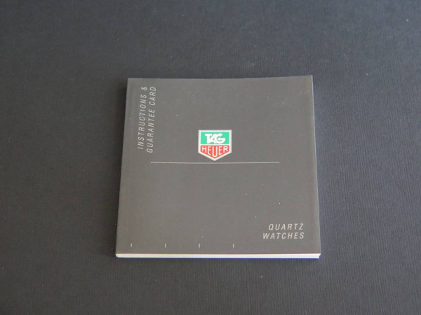 Tag Heuer - Instructions Quartz Watches Booklet