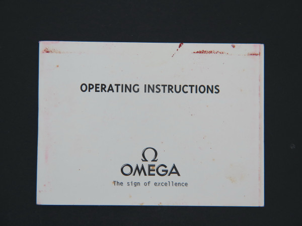 Omega - Operating Instructions Booklet for cal. 3600