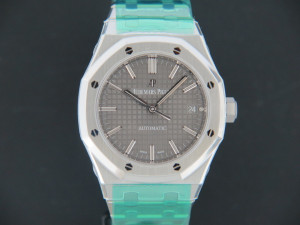 Audemars Piguet Royal Oak 15450ST.OO.1256ST.02 Rhodium Dial NEW (BTW)