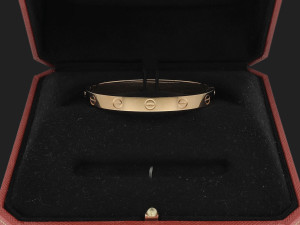 Cartier Love Bracelet Rose Gold Size 16