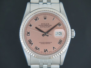 Rolex Datejust Pink Roman Dial 16234 