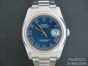 Rolex Datejust Blue Roman 116234  