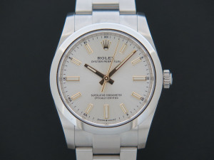 Rolex Oyster Perpetual 34 Silver Dial 124200
