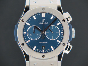Hublot Classic Fusion Chronograph Blue 541.NX.7170.RX NEW