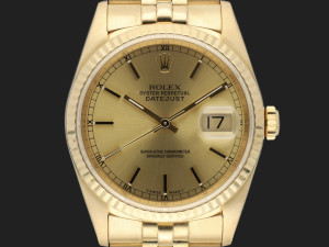 Rolex Datejust 36 Yellow Gold Champagne Dial 16238