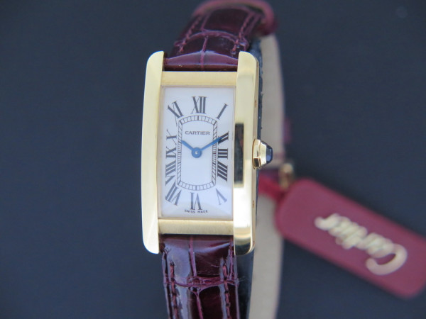 Cartier - Tank Americaine SM Yellow Gold NEW W2601556