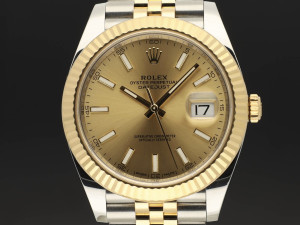 Rolex Datejust 41 Gold/Steel Champagne Dial 126333