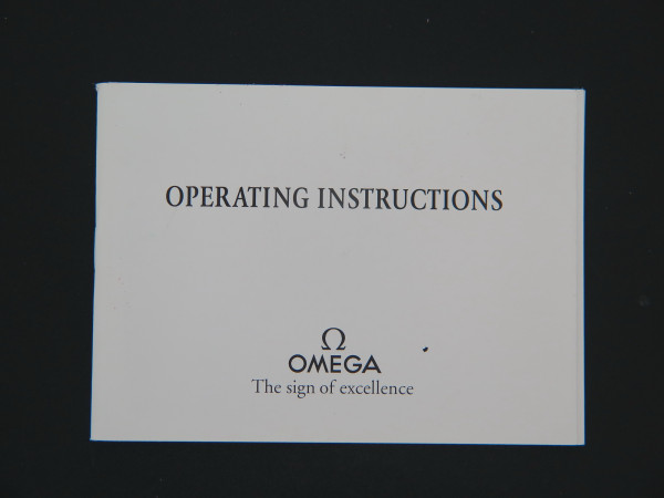 Omega - Operating Instructions Booklet for cal. 1861/1863