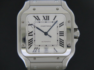 Cartier Santos Large Date Steel Roman Dial WSSA0009 / 4072