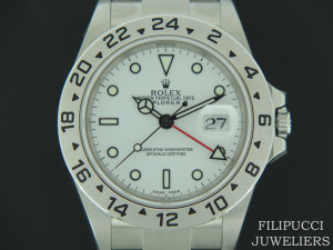 Rolex Explorer II White Dial 16570  D-Serial NOS With Stickers  