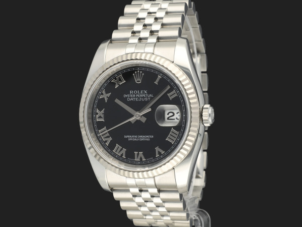 Rolex - Datejust 36 Black Roman Dial 116234 