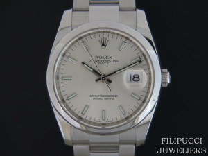 Rolex Date Silver Dial 115200   