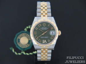 Rolex Datejust VI Diamonds Gold/Steel 178343 NEW   