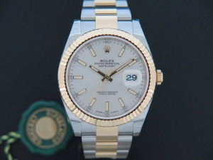 Rolex Datejust 41 Gold/Steel NEW 126333 Silver Dial