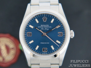 Rolex Air-King Blue 3/6/9 Dial 14000 NEW