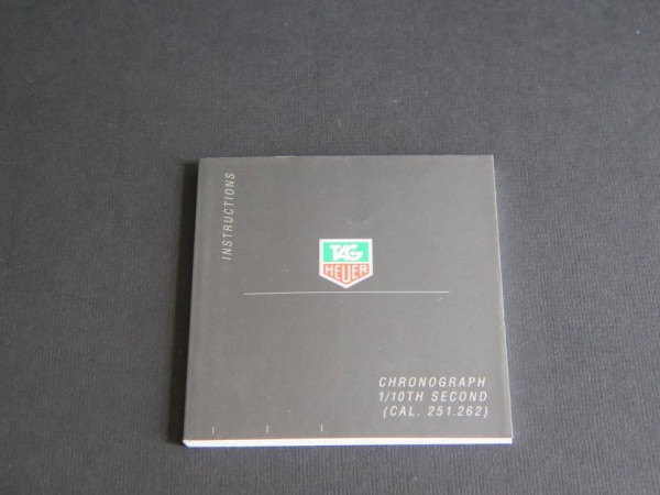 Tag Heuer - Instructions Chronograph 1/10th Second Booklet 