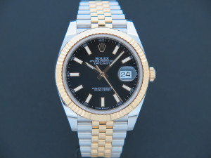 Rolex Datejust 41 Gold/Steel Black Dial 126333