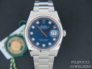 Rolex Datejust 126234 Blue Diamond Dial NEW MODEL  