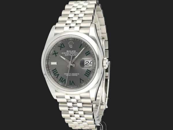 Rolex - Datejust Slate Roman Dial 126200 NEW