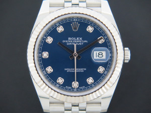 Rolex Datejust 41 Blue Diamond Dial 126334 