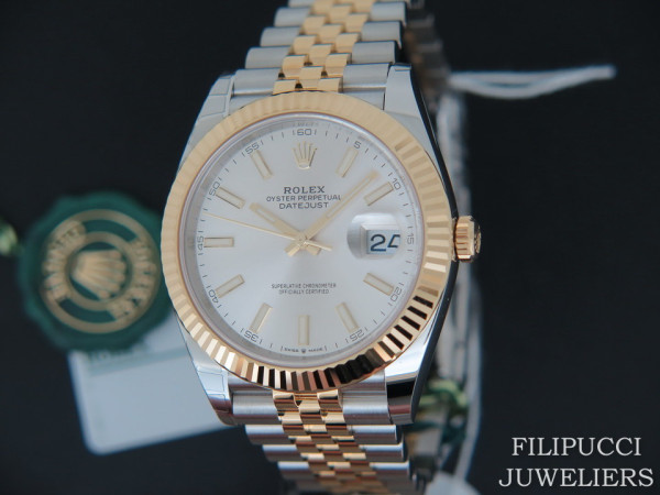 Rolex - Datejust 41 Gold/Steel NEW 126333 Silver Dial 2020