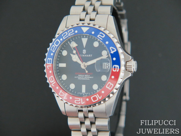 Steinhart -   Ocean 39 GMT.2 BLUE-RED Ceramic
