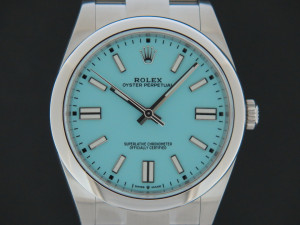 Rolex Oyster Perpetual 41 Turquoise Dial 124300 NEW 