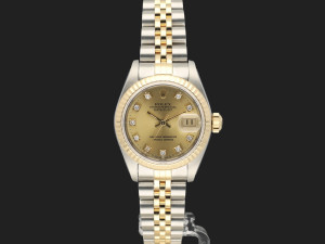 Rolex Lady-Datejust 26 Champagne Diamond Dial 69173