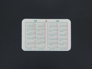 Rolex Calendar Card 1988 / 1989