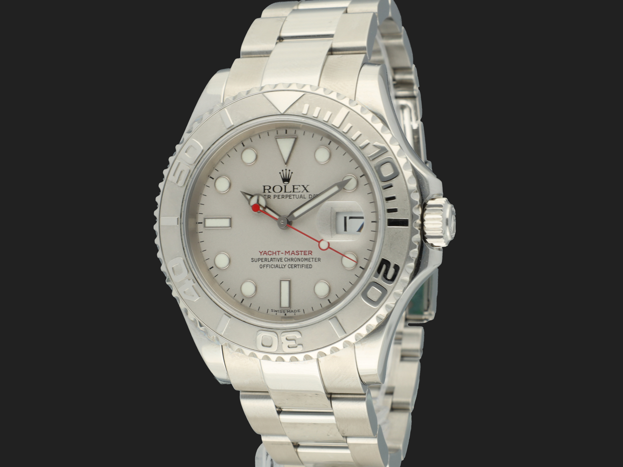 Rolex yacht on sale master platinum dial