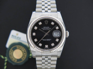 Rolex Datejust Black Diamond Dial NEW 116234 